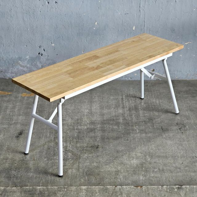 Ghế băng ARGON gấp gọn 100x30x45cm gỗ cao su GBD037