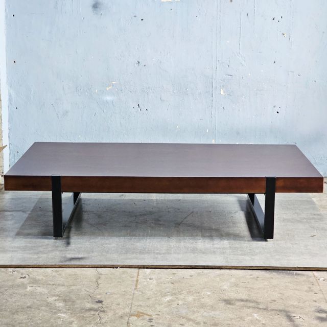 Giường ngủ 120x200cm gỗ cao su chân sắt GN68062