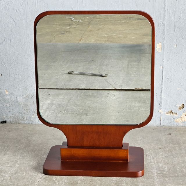 Gương trang điểm vuông để bàn khung gỗ tự nhiên GNG009