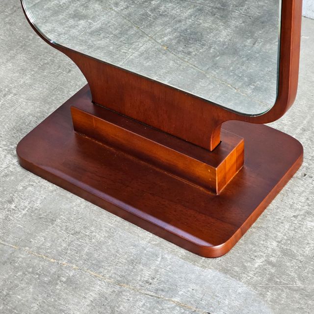 Gương trang điểm vuông để bàn khung gỗ tự nhiên GNG009