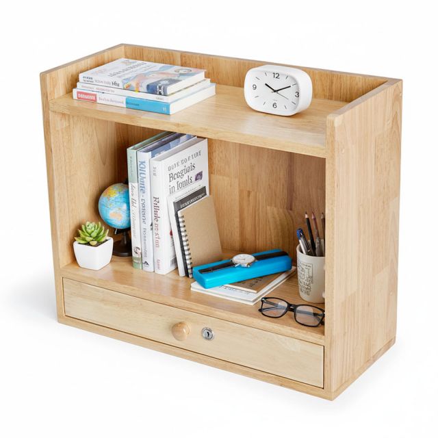 Kệ để bàn 60x25x50cm gỗ cao su TCN68090