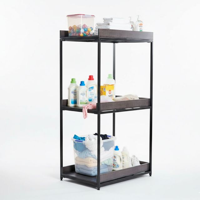 Kệ để đồ phòng giặt 100x60x190cm gỗ cao su KPT68045