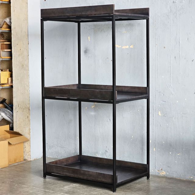 Kệ để đồ phòng giặt 100x60x190cm gỗ cao su KPT68045