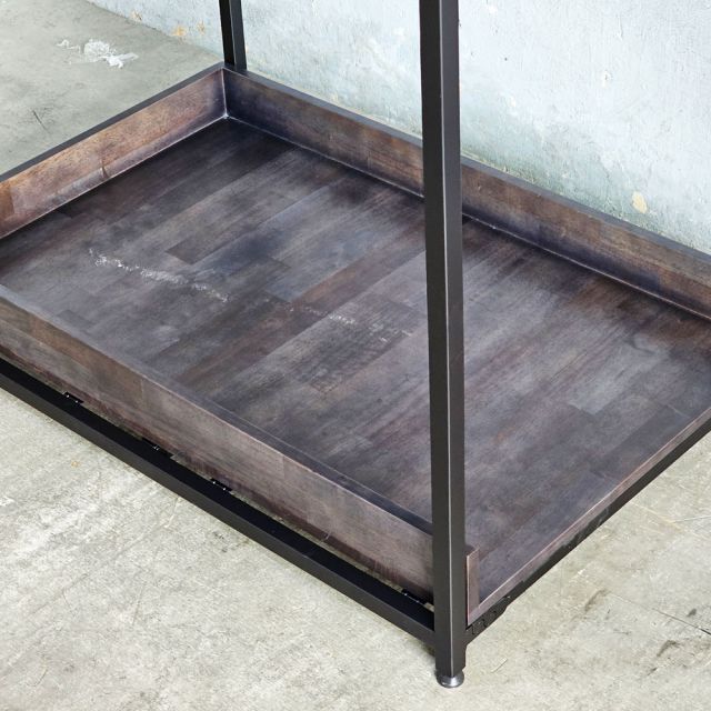 Kệ để đồ phòng giặt 100x60x190cm gỗ cao su KPT68045