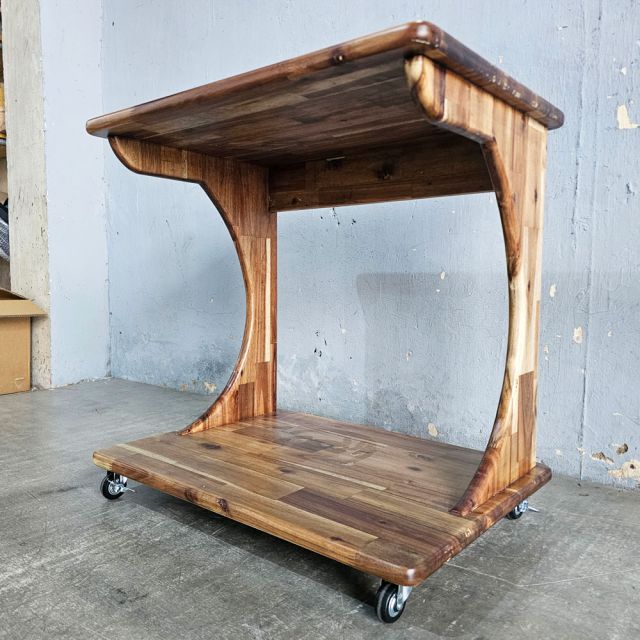 Kệ máy in di động 70x50x70cm gỗ tràm KMI68009