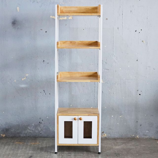 Kệ trang trí 50x35x160cm gỗ cao su KTT68071