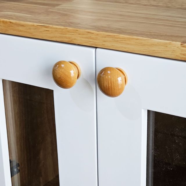 Kệ trang trí 50x35x160cm gỗ cao su KTT68071