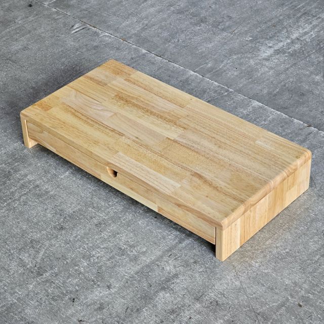 Kệ màn hình 60x30x10cm gỗ cao su MS68023