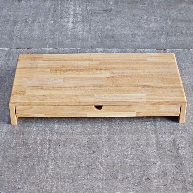 Kệ màn hình 60x30x10cm gỗ cao su MS68023