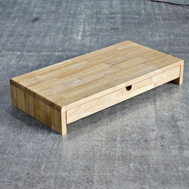 Kệ màn hình 60x30x10cm gỗ cao su MS68023