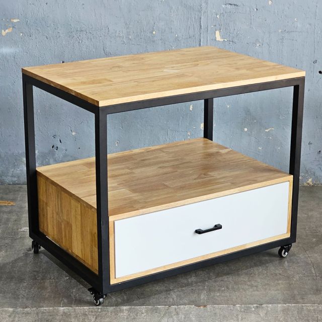 Tủ di động 86x60x72cm gỗ cao su KB68097