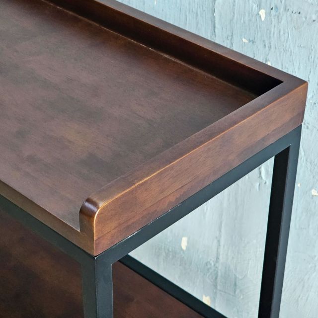 Kệ bếp di động 3 tầng 80x30x81cm gỗ cao su KB68094