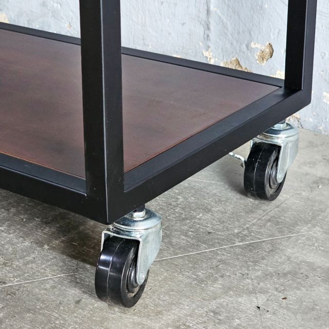 Kệ bếp di động 3 tầng 80x30x81cm gỗ cao su KB68094