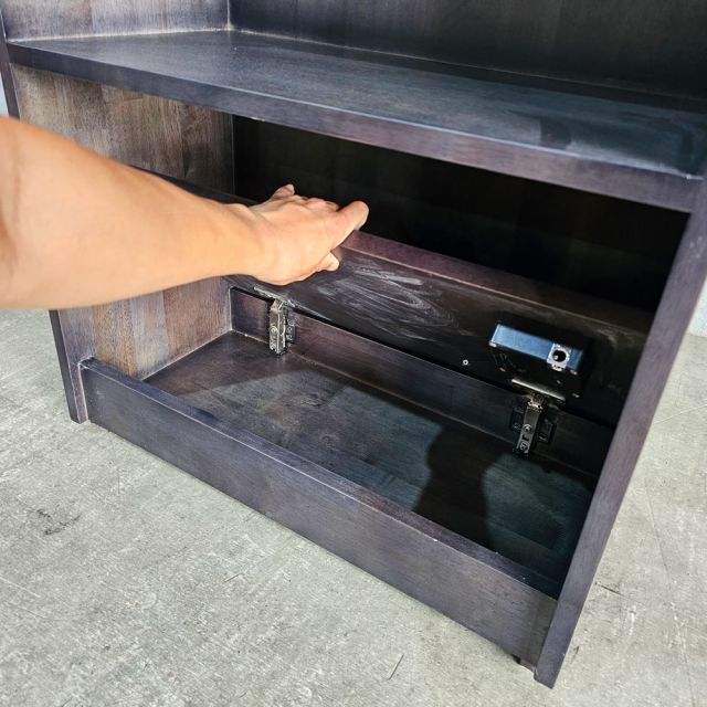 Kệ sách có ngăn bí mật 60x30x170cm gỗ cao su KS68363