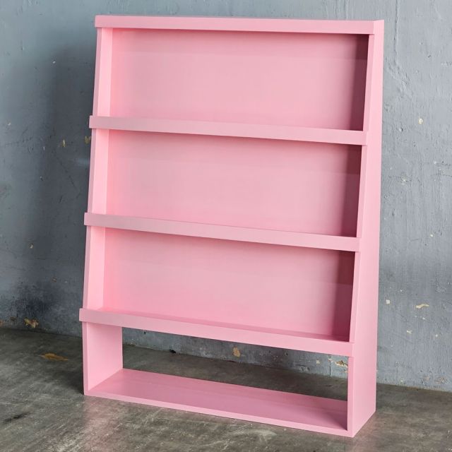 Kệ để sách mầm non gỗ cao su nhiều màu KGS014