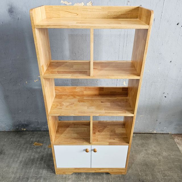 Kệ sách LAMI gỗ cao su 70x30x150cm - KS68292