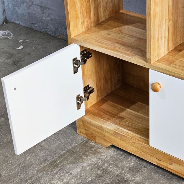 Kệ sách LAMI gỗ cao su 70x30x150cm - KS68292