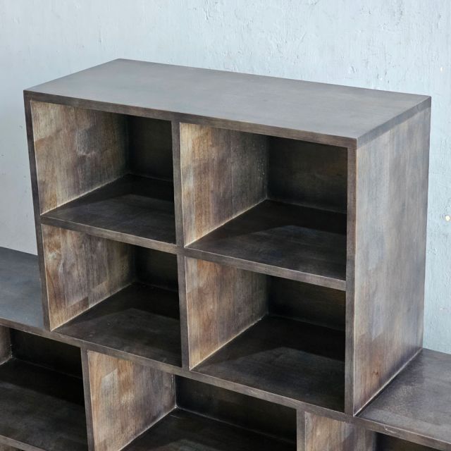 Kệ trang trí 150x30x120cm gỗ cao su KTB68259