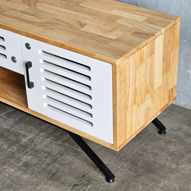 Tủ kệ TV 160x40x52cm gỗ cao su KTV68135