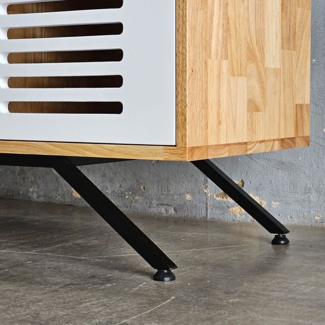 Tủ kệ TV 160x40x52cm gỗ cao su KTV68135