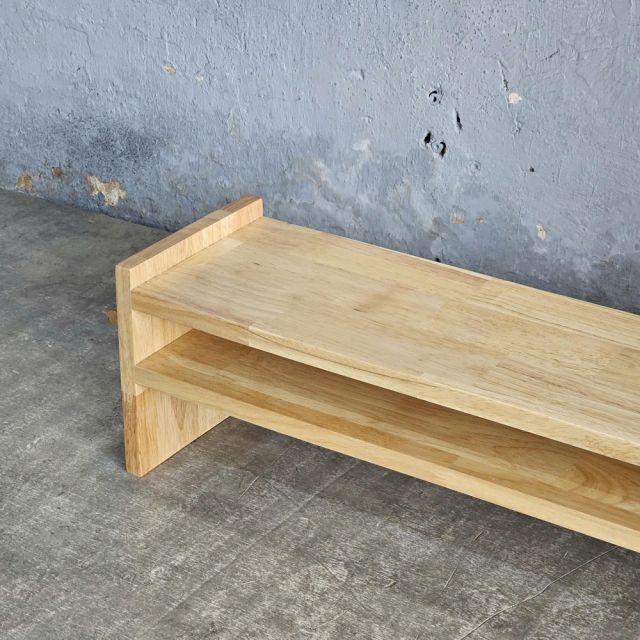 Kệ màn hình máy tính 100x20x43cm gỗ cao su MS68022
