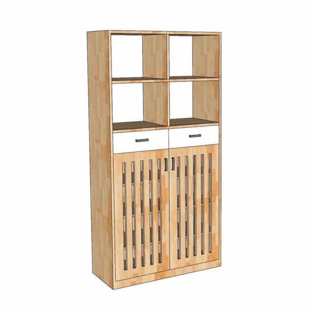 Tủ kệ giày dép 80x35cm gỗ cao su  KG68115