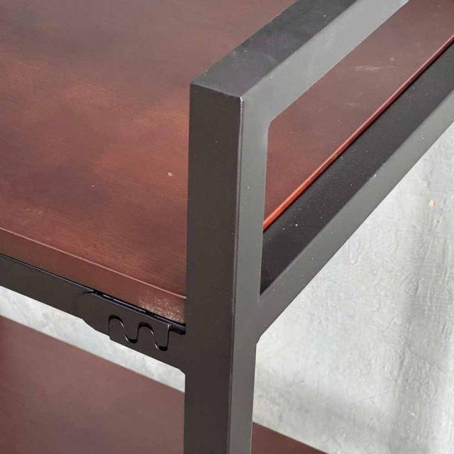 Kệ trang trí nhà bếp 70x60x172cm gỗ cao su khung sắt KTB68262