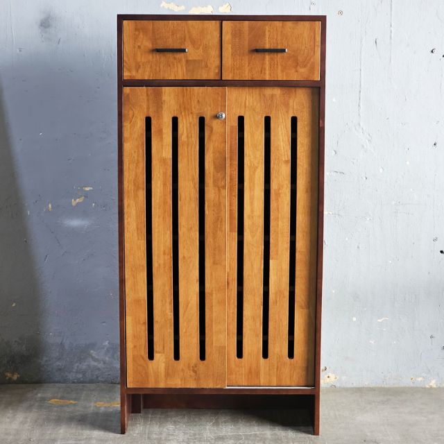 Tủ giày dép 70x30x146cm gỗ cao su KG68119