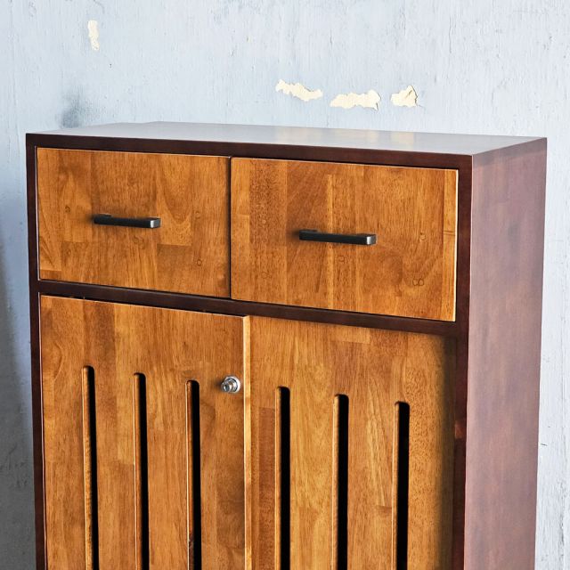 Tủ giày dép 70x30x146cm gỗ cao su KG68119