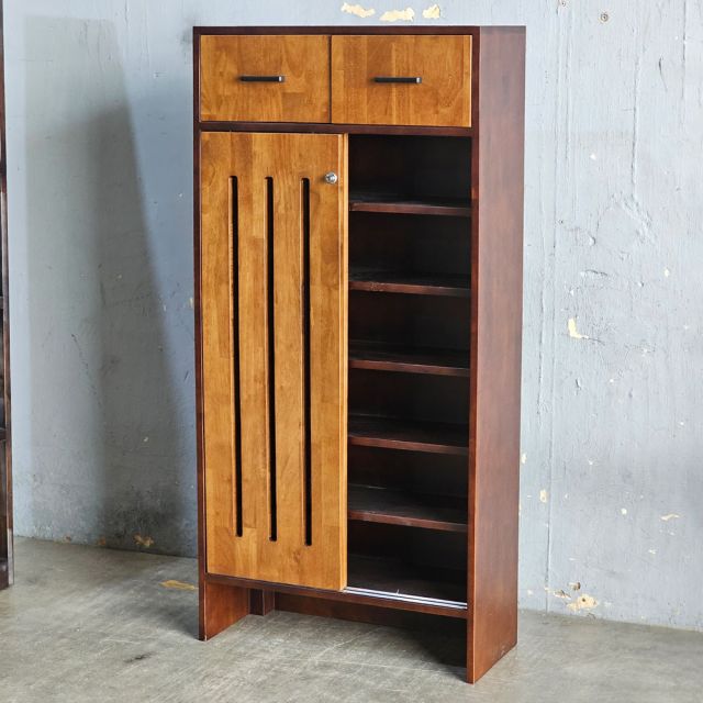 Tủ giày dép 70x30x146cm gỗ cao su KG68119