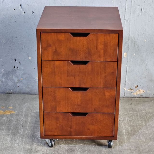 Tủ di động 4 ngăn kéo gỗ tự nhiên TCN68034