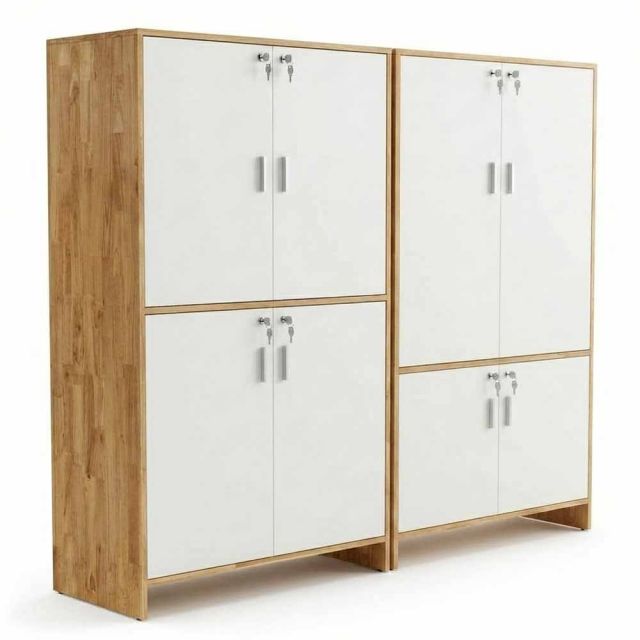 Combo tủ treo quần áo 200x50x170cm gỗ cao su TQA68087