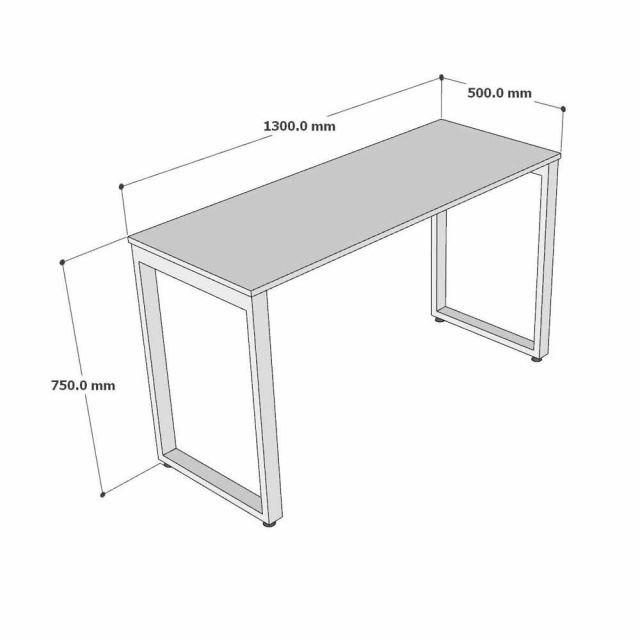 Bộ bàn trưng bày 150x50x95cm gỗ cao su khung chân sắt BTB001