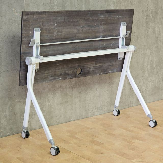 Bàn đào tạo di động 120x60cm gỗ cao su SPD68261