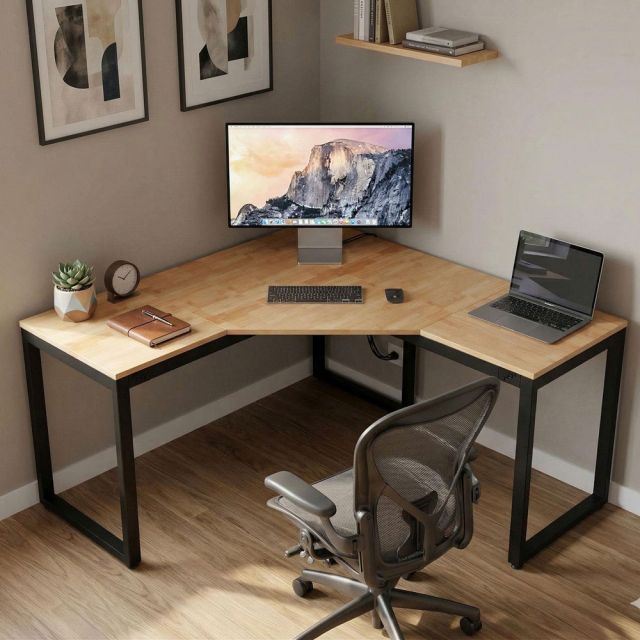 Bàn góc B52 Spirit 160x160cm gỗ cao su CD68048