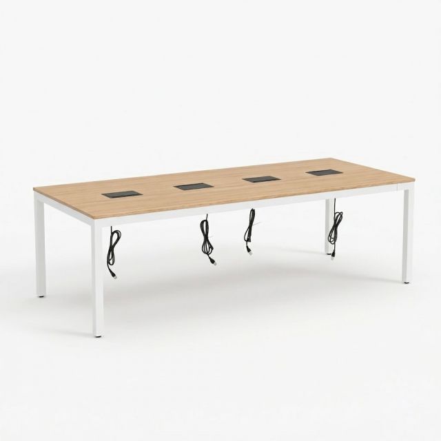 Bàn họp chữ nhật 240x100cm gỗ plywood hệ UConcept HBUC072