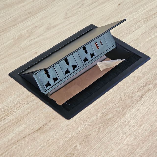 Bàn họp chữ nhật 240x100cm gỗ plywood hệ UConcept HBUC072