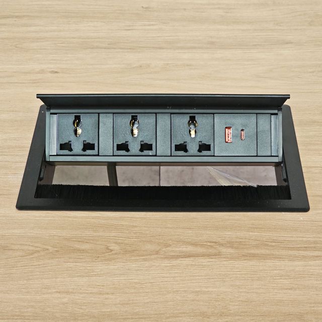 Bàn họp chữ nhật 240x100cm gỗ plywood hệ UConcept HBUC072