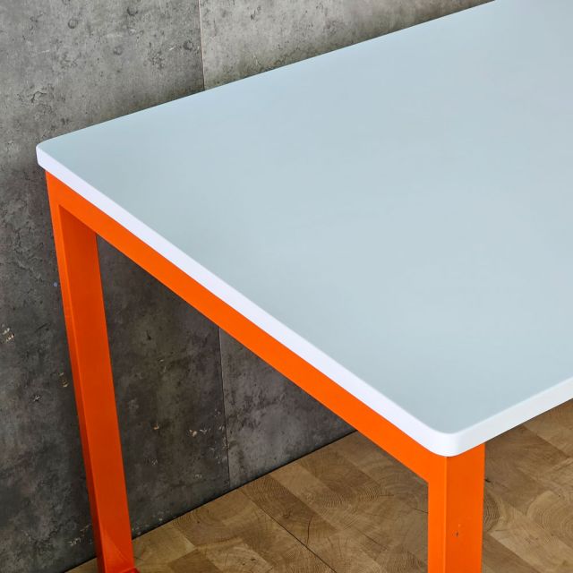 Bàn làm việc 180x80cm gỗ tràm chân sắt hệ Rectang HBRT136