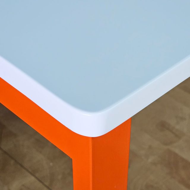 Bàn làm việc 180x80cm gỗ tràm chân sắt hệ Rectang HBRT136