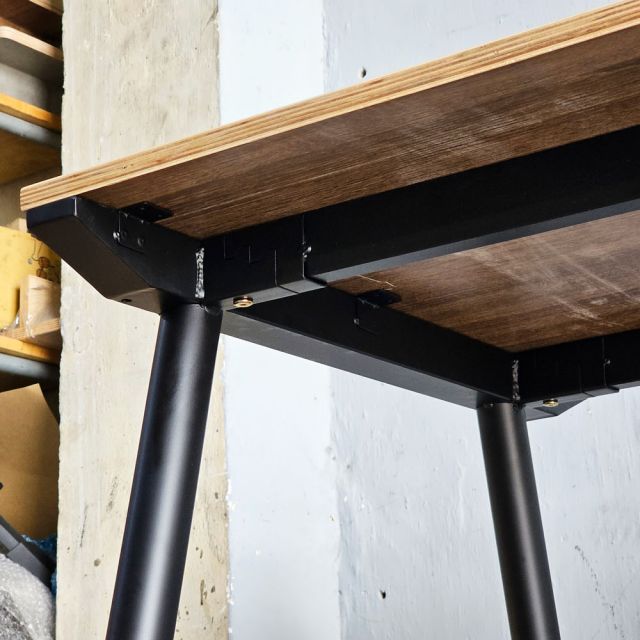 Bàn làm việc 160x80cm gỗ Plywood phủ melamin chân sắt Cone HBCO036