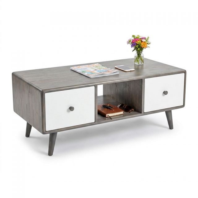 Bàn sofa MUNLO 100x50x40cm gỗ cao su TT68369
