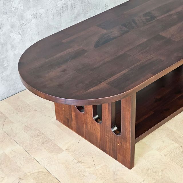 Bàn sofa Oval 120x50cm gỗ tràm TT68368