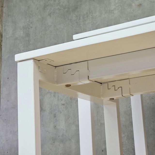 Bộ bàn trưng bày 150x50x95cm gỗ cao su khung chân sắt BTB001