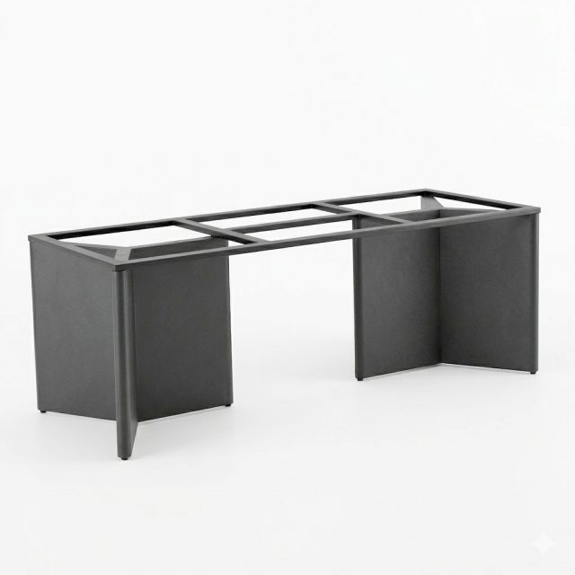 Chân sắt cho bàn ăn 200x80cm sơn tĩnh điện CHB68111