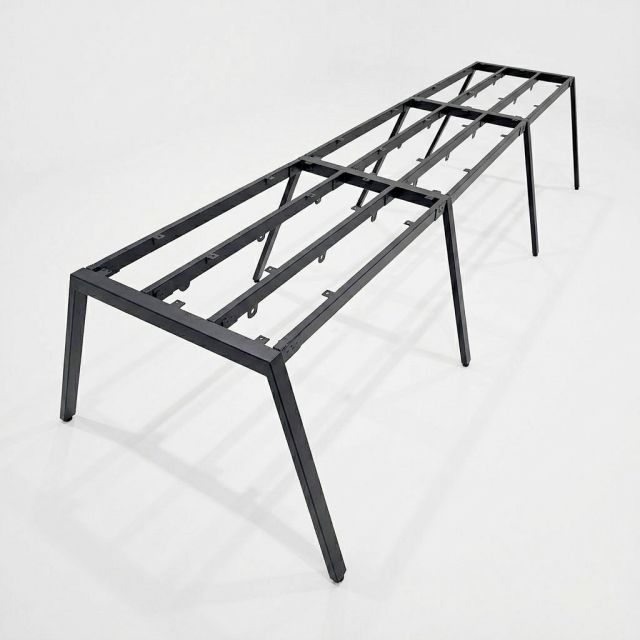 Chân sắt cho bàn cụm 6 người 358x120cm hệ Aton HCAT029