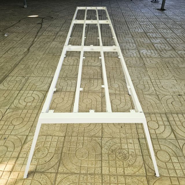 Chân sắt cho bàn cụm 6 người 358x120cm hệ Aton HCAT029