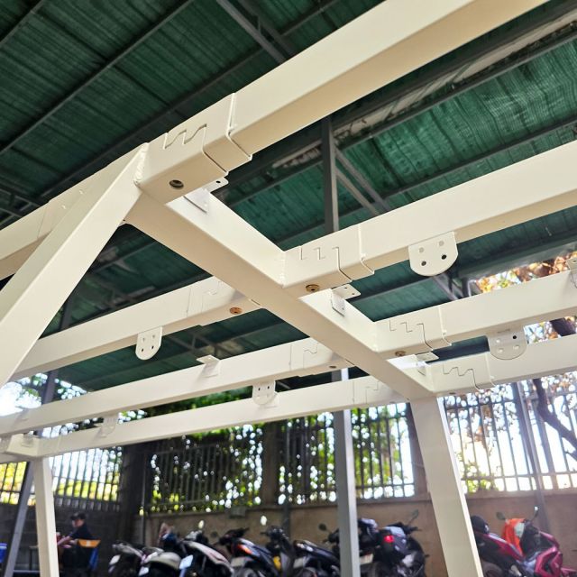 Chân sắt cho bàn cụm 6 người 358x120cm hệ Aton HCAT029