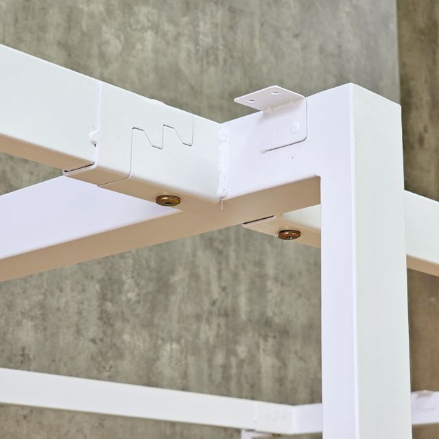 Chân sắt bàn cụm 4 hệ Rectang 120x240cm lắp ráp