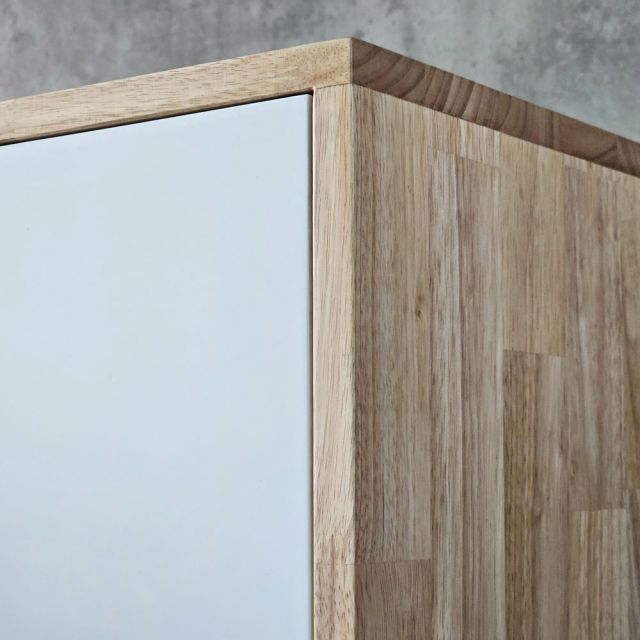 Tủ treo quần áo 100x50x170cm gỗ cao su TQA68086